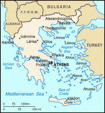 map of the country